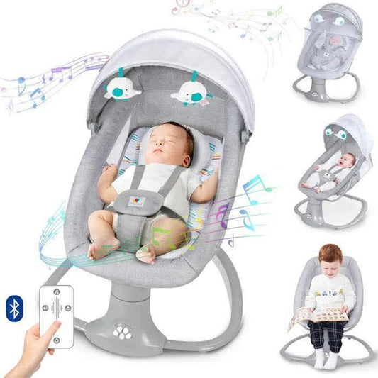 🎵 Transat Bébé Électrique Bluetooth – Berceau Balancelle Musicale