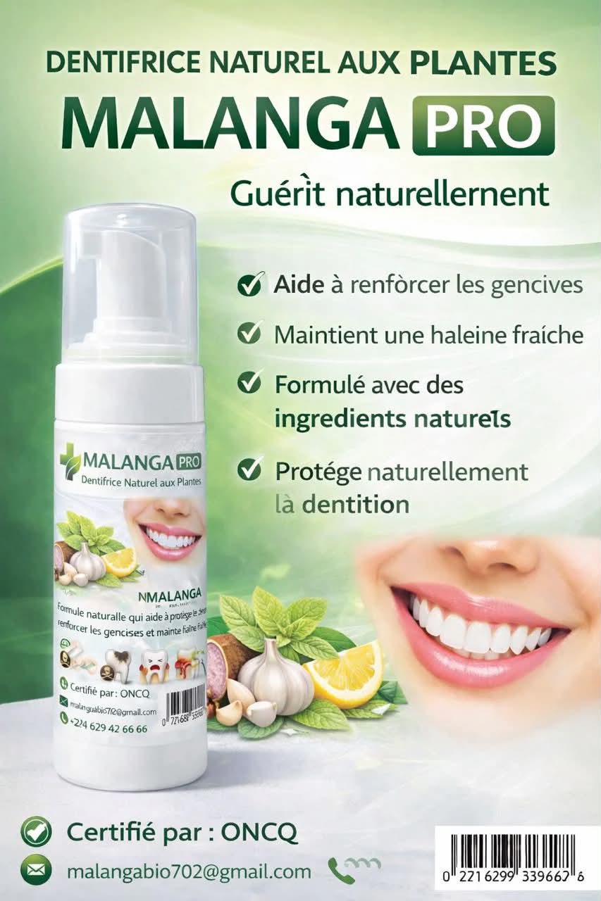 MALANGA PRO – Dentifrice Naturel aux Plantes