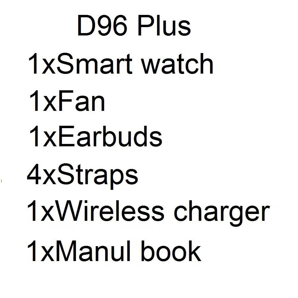 Coffret Connecté D96 Plus 3-en-1 – Montre Connectée, Écouteurs Bluetooth et Mini Ventilateur USB